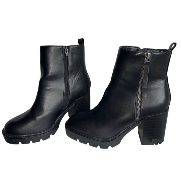Esprit Shoes - Esprit Perlina Black Chunky Boots Ankle Zip Lug High Heel Platform Casual Wom 7